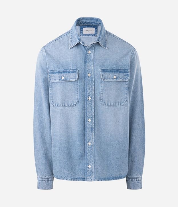 Camisa Jeans Overshirt Manga larga
