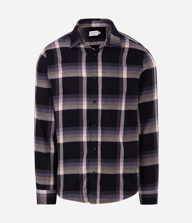 Camisa Franela de Cuadros Manga Larga 7