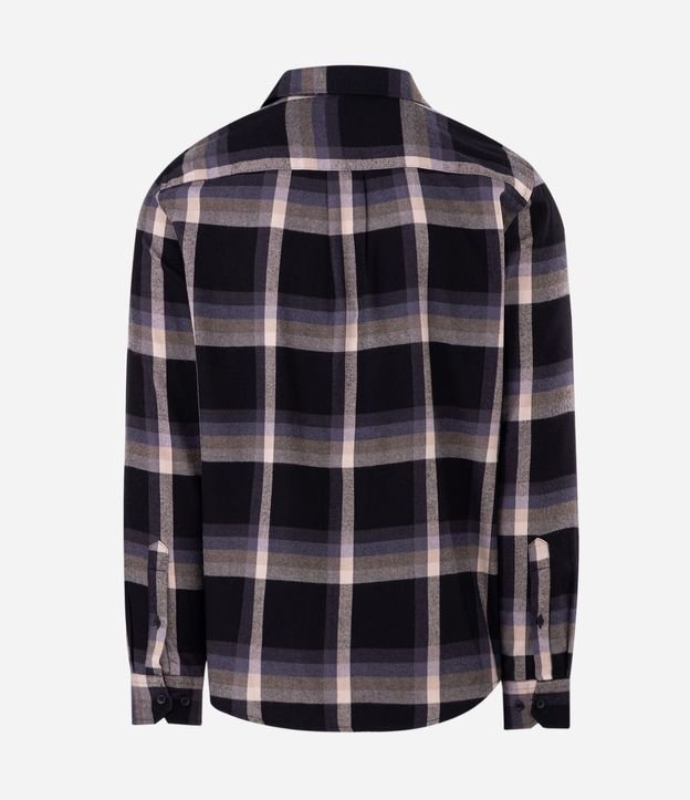 Camisa Franela de Cuadros Manga Larga 8