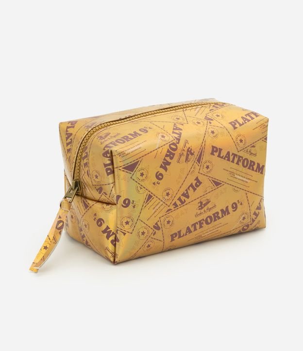 Neceser Rectangular en PU con Estampa Temática Harry Potter