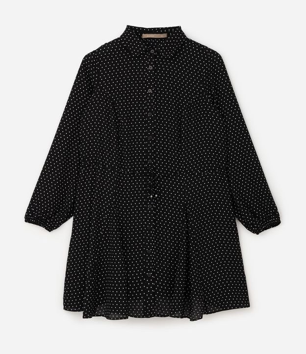 Vestido Chemise de Lunares con Lazo Curve & Plus Size 6