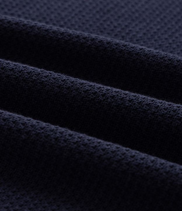 Suéter en Punto Leve con Cuello Polo 5