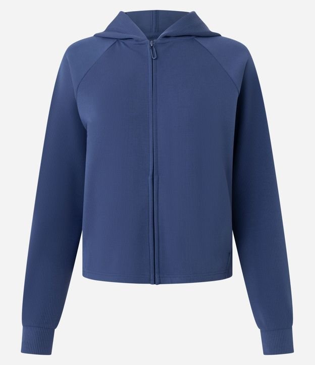Campera Deportiva en Modal Canelado con Capucha 6