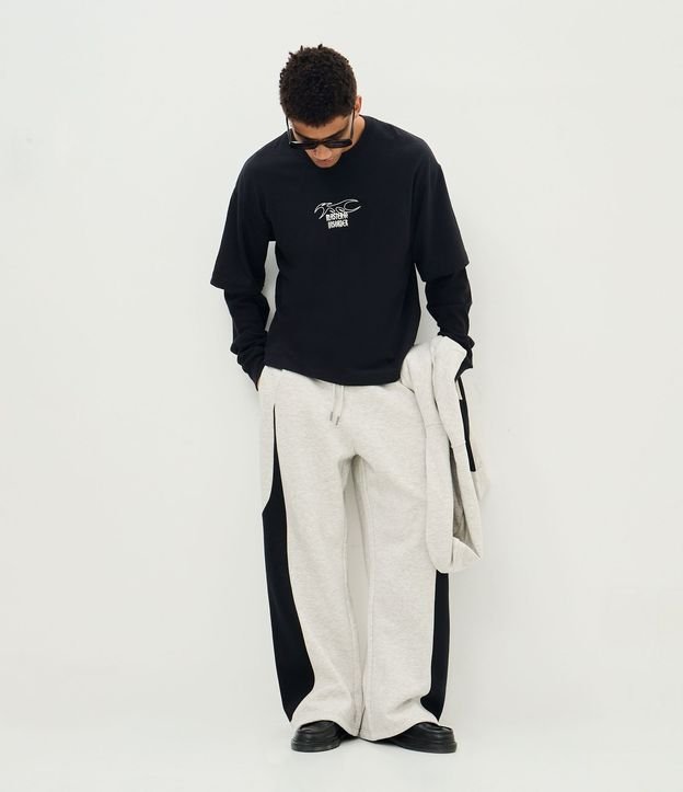 Remera Boxy Manga Larga con Estampa Disorder 3