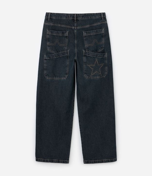Pantalón Jean Super Baggy con Detalle de Estrella en el Bolsillo 6