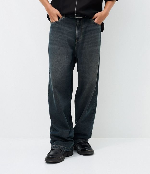 Pantalón Jean Super Baggy con Detalle de Estrella en el Bolsillo 2
