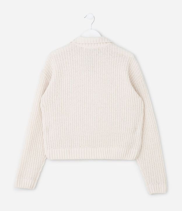 Suéter Infantil en Chenille con Cuello V – Talle 5 a 14 años 3