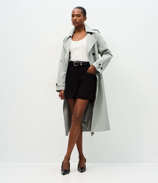 Short Sastre en Crepé con Cintura Elástica