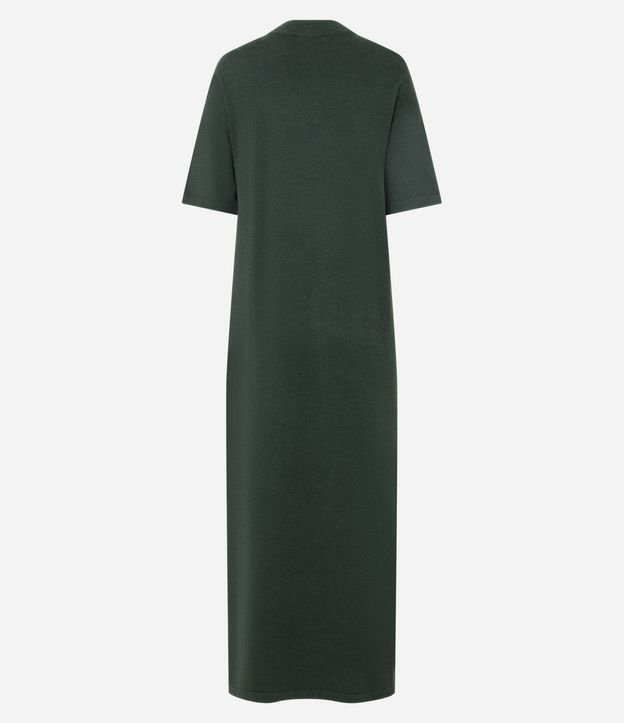 Vestido Midi Amplio en Punto con Manga Corta 7