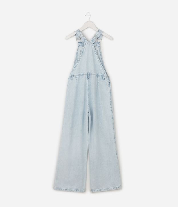 Mono Wide Infantil en Jeans con Bordado Estrellas – Talle 5 a 14 años