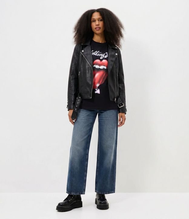 Remera en Algodón con Estampado Rolling Stones 1
