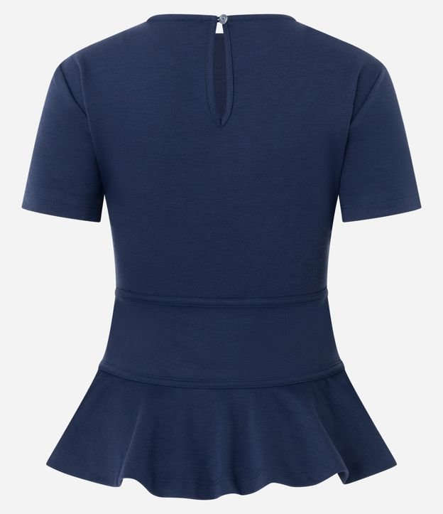 Blusa Peplum en Punto Roma con Lacitos 7