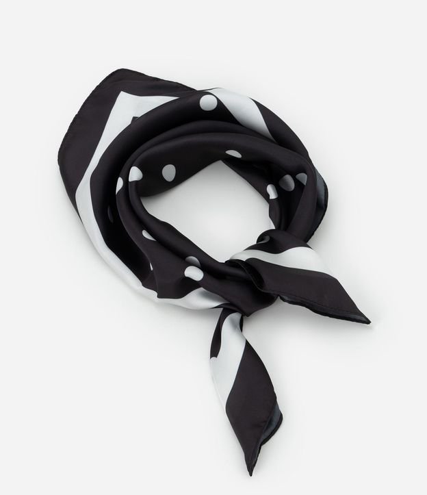 Pañuelo Satinado Para Regalar con Estampado de Lunares 1