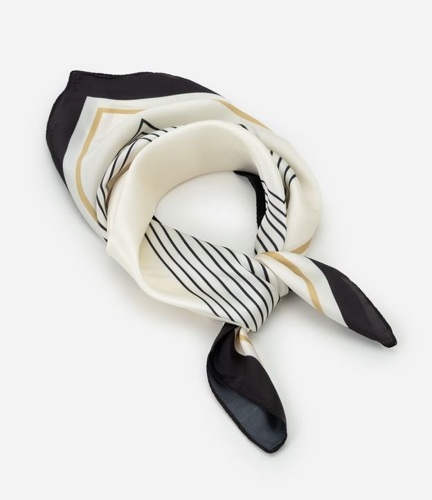 Pañuelo Satinado para Regalar con Estampa Rayada