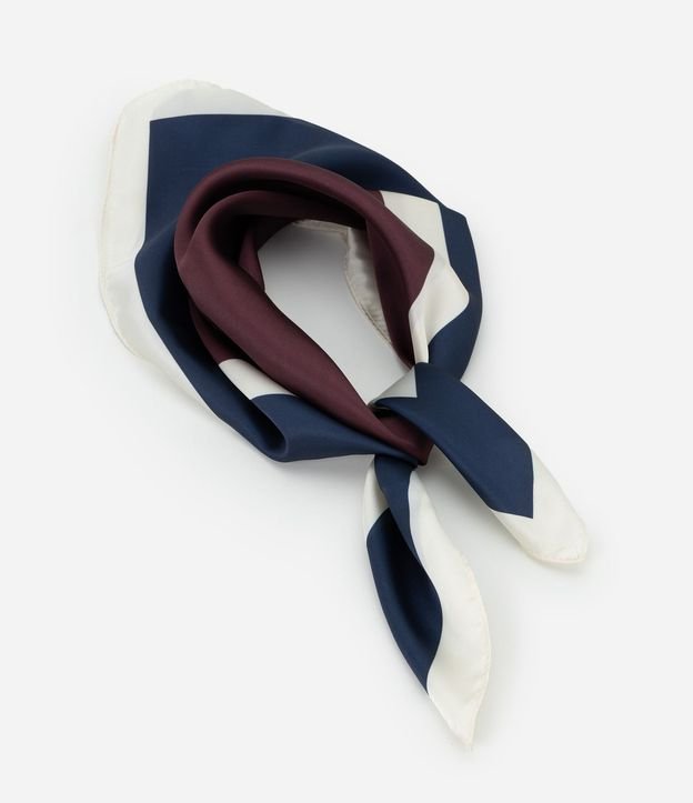Pañuelo Satinado Para Regalar con Estampado Geométrico 1
