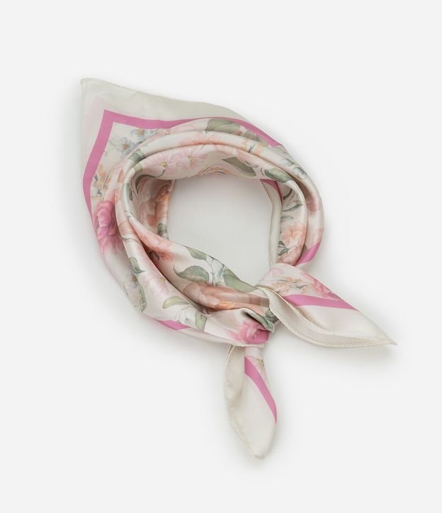 Pañuelo Satinado Para Regalar con Estampado Floral