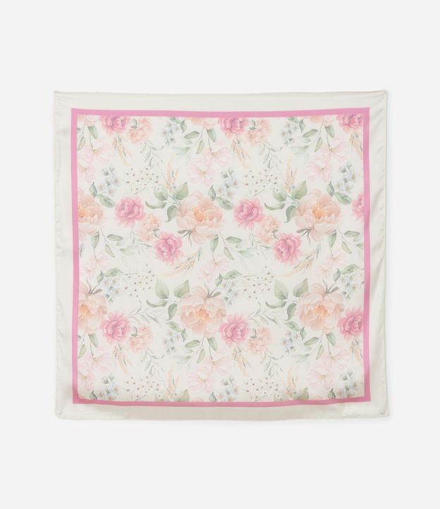 Pañuelo Satinado Para Regalar con Estampado Floral 4