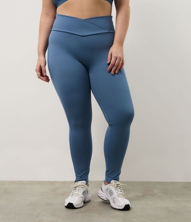 Pantalón Legging Deportiva con Cintura Traspasado y Sin Gancho Delantero 6