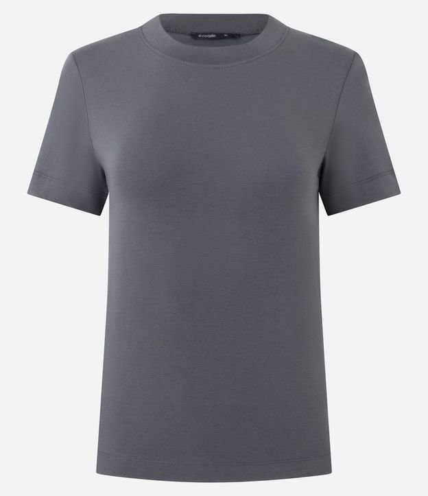 Blusa en Rib con Cuello Redondo 5