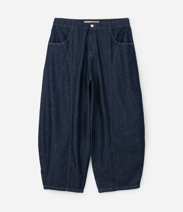 Pantalón Barrel en Jeans Raw Curve & Plus Size