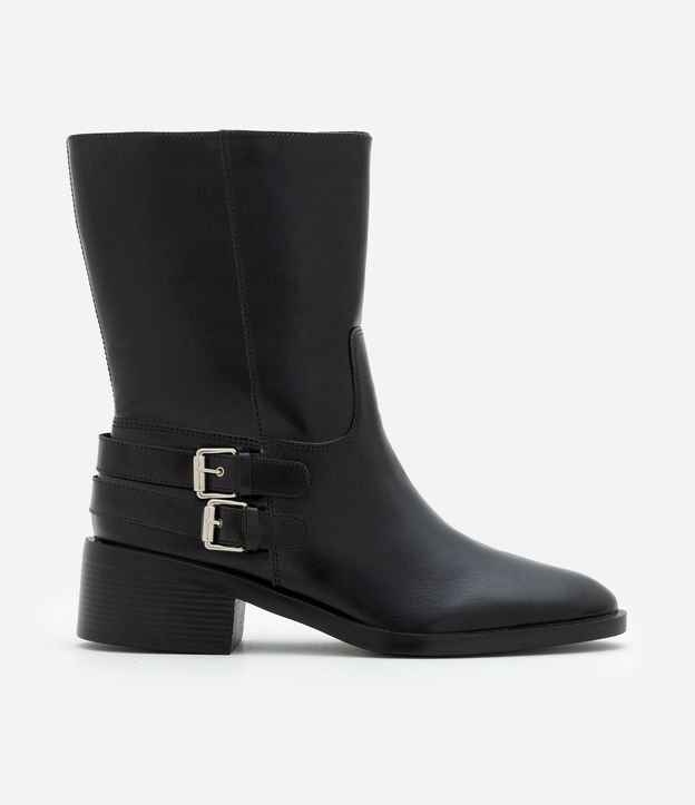 Bota Caña Corta en PU con Salto Bloco