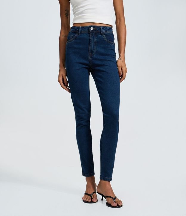 Pantalón Skinny en Jeans con Cintura Alta 3
