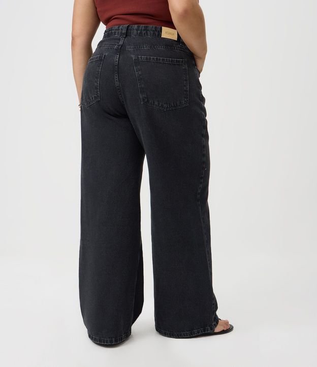 Pantalón de Jean Wide Leg Marmorizada Curve & Plus Size 6