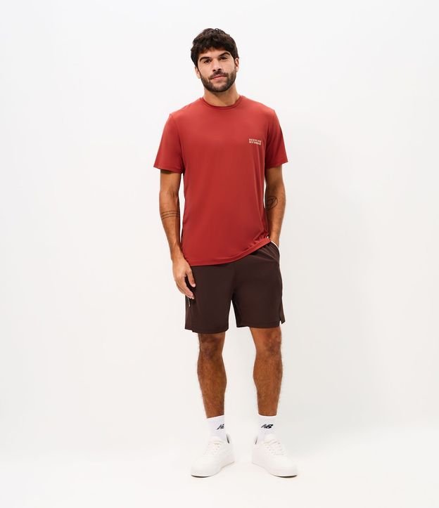 Remera Regular en Poliamida con Tecnologia Dry y Estampa Lettering Seeking My Highs 3