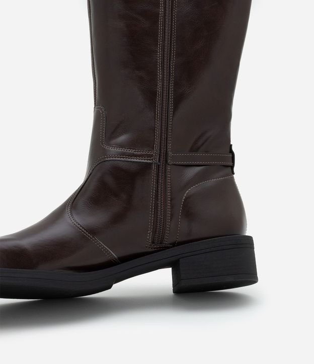 Bota de Montar de PU con Caña Alta 5