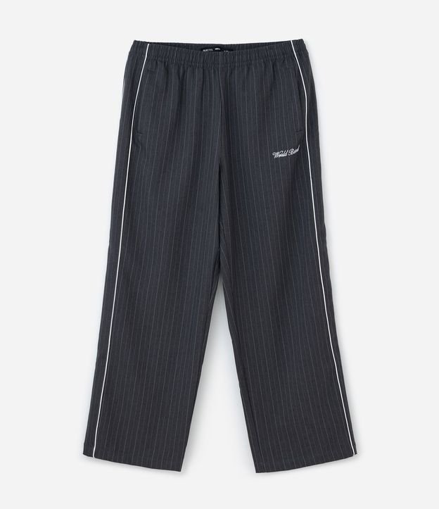 Pantalón Helanca Raya de Tiza con Bordado 5