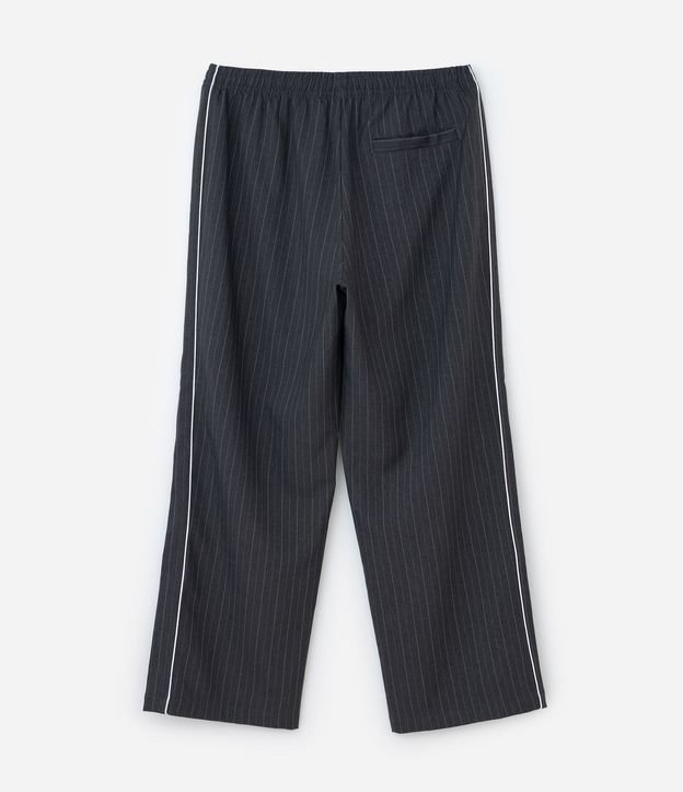 Pantalón Helanca Raya de Tiza con Bordado 6
