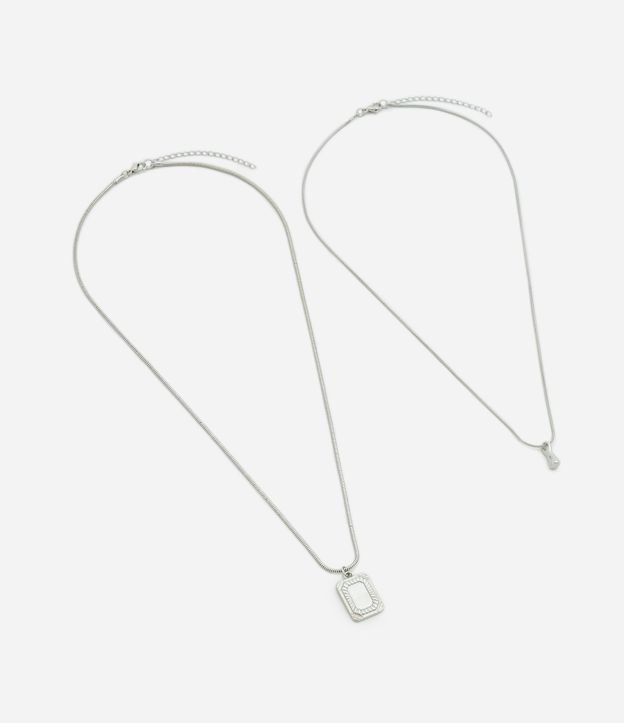 Kit 02 Collares Masculino con Colgantes Variados 3
