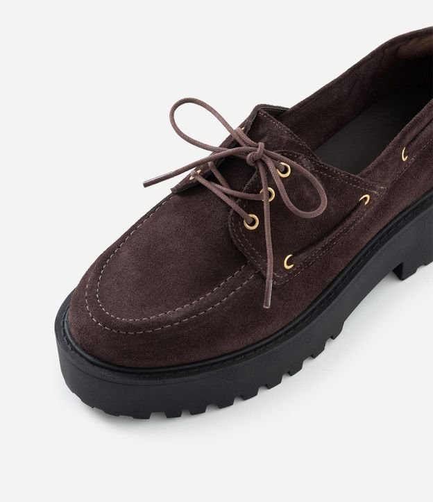 Mocasín en Cuero con Suela Flatform 4