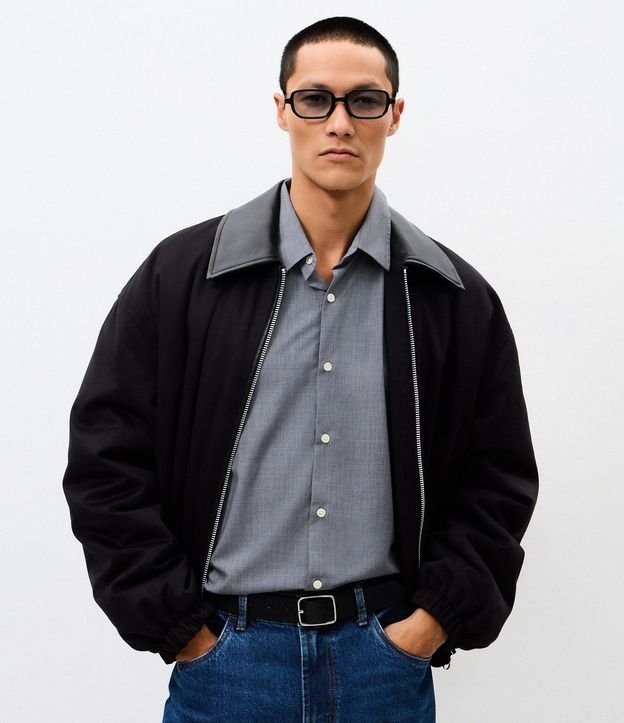 Camisa Regular Manga Larga