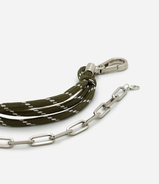 Kit con 02 Pulseras en Metal y Cuerda 3