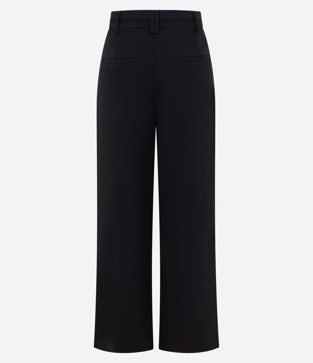 Pantalón Wide Leg Sastrería con Trabillas en la Cintura 6