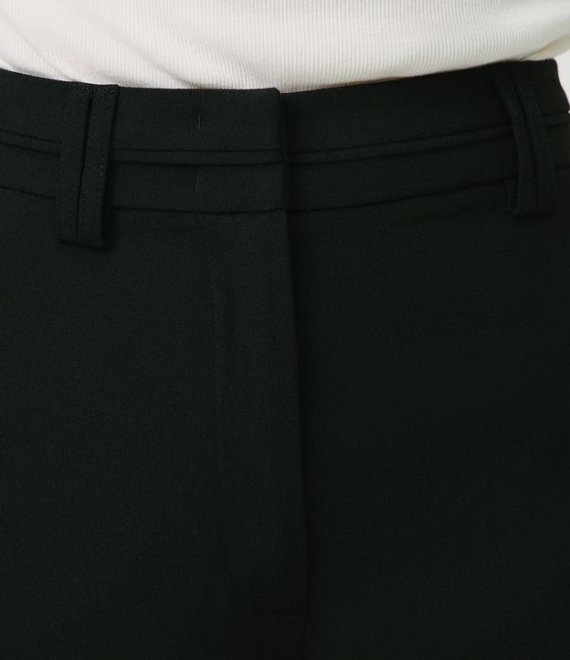 Pantalón Wide Leg Sastrería con Trabillas en la Cintura 3