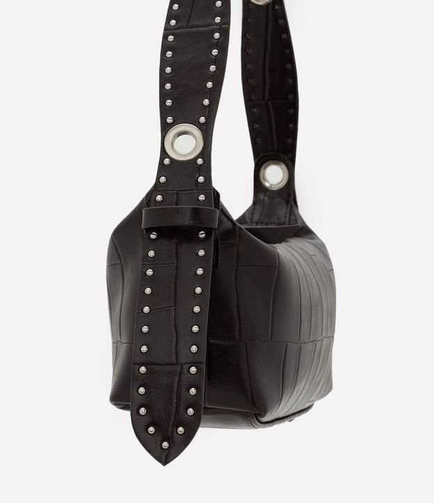 Bolsillo Baguette Texturizada con Metales 2