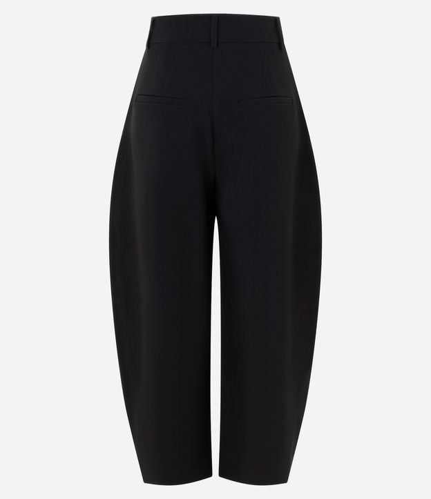 Pantalón Barrel sastrería en Crepé con Bolsillos Traseros 6