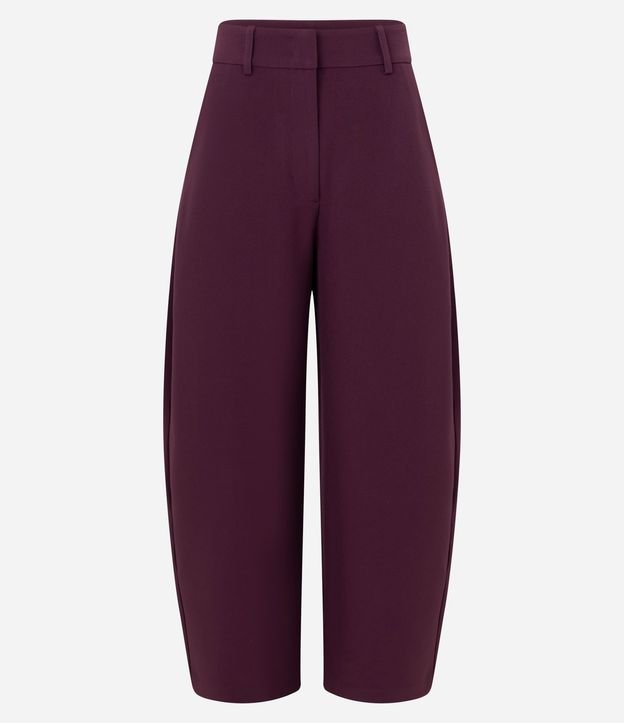 Pantalón Barrel sastrería en Crepé con Bolsillos traseros 5