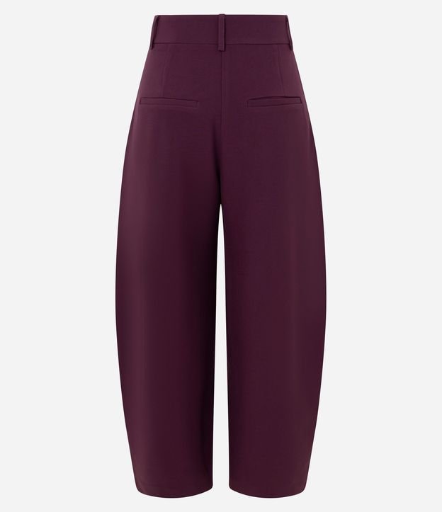 Pantalón Barrel sastrería en Crepé con Bolsillos traseros 6