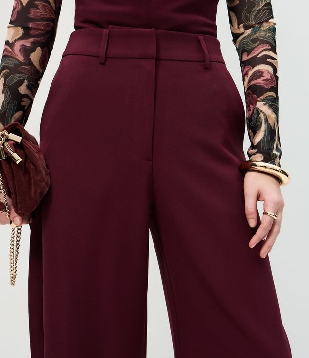 Pantalón Barrel sastrería en Crepé con Bolsillos traseros 4
