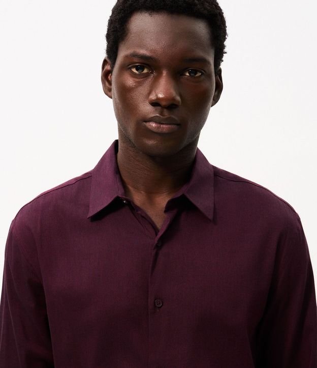 Camisa Regular Tecnológica en Sarga Elástica 4