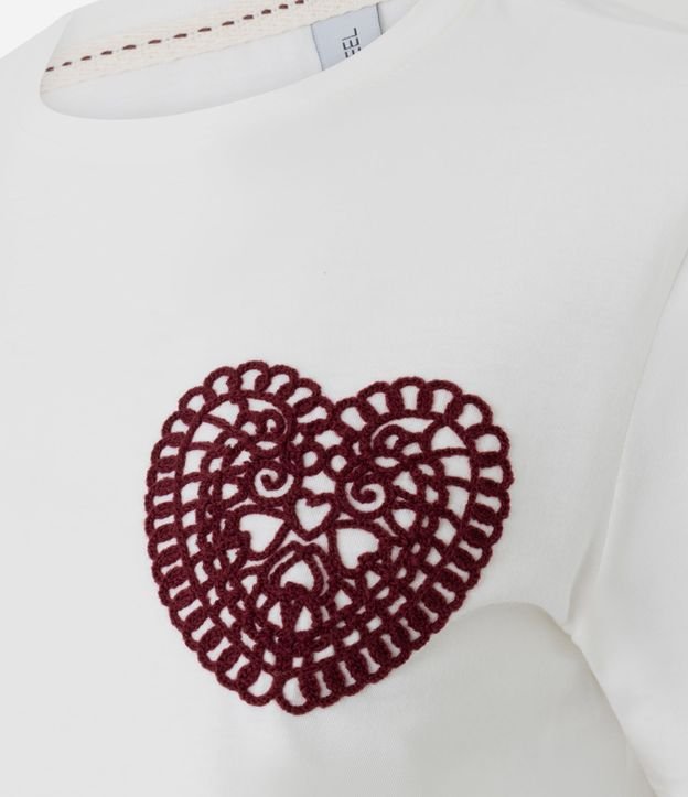 Blusa en Algodón con Bordado de Corazón 5