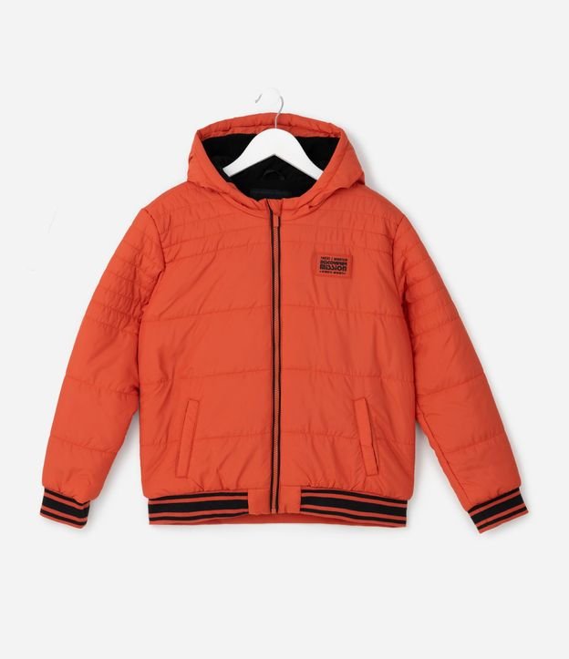 Campera Infantil Puffer con Patch Gomoso – Talle 5 a 14 años