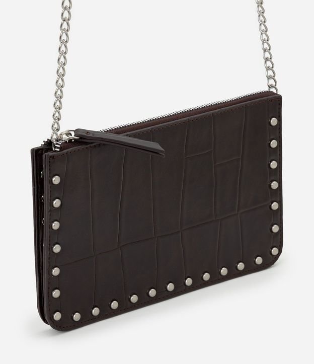 Cartera Transversal Texturizada con Metales Níquel