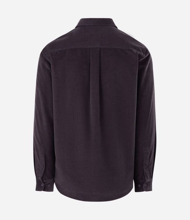 Camisa en Terciopelo con Bolsillos Delanteros 6
