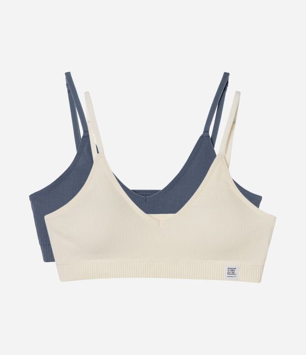 Kit 2 Soutiens Top con Copa Removible en Poliamida Seamless