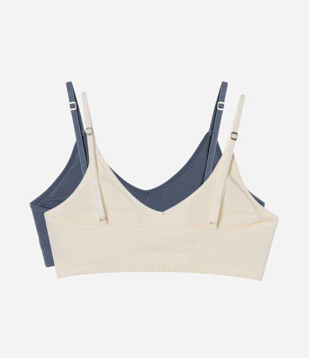 Kit 2 Soutiens Top con Copa Removible en Poliamida Seamless 2