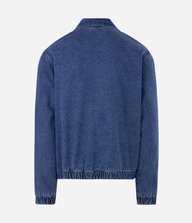 Campera Jeans Bomber con Cremallera 2